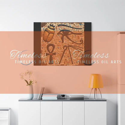 Canvas Print - Ancient Egyptian,Eye of Horus 48’’ x 36’’ (Horizontal) / 1.25’’ Canvas