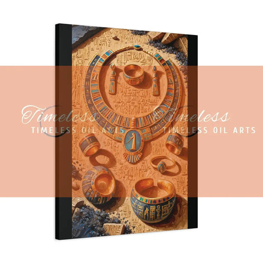 Canvas Print - Ancient Egyptian Jewelry 24’’ x 30’’ (Vertical) / 1.25’’ Canvas