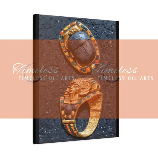 Canvas Print - Ancient Egyptian Jewelry 24’’ x 30’’ (Vertical) / 1.25’’ Canvas