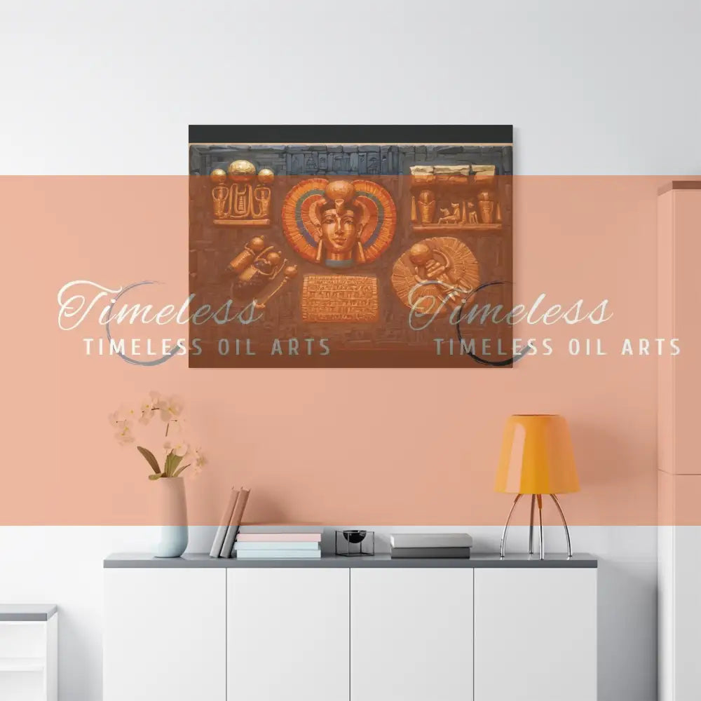 Canvas Print - Ancient Egyptian Jewelry 48’’ x 36’’ (Horizontal) / 1.25’’ Canvas