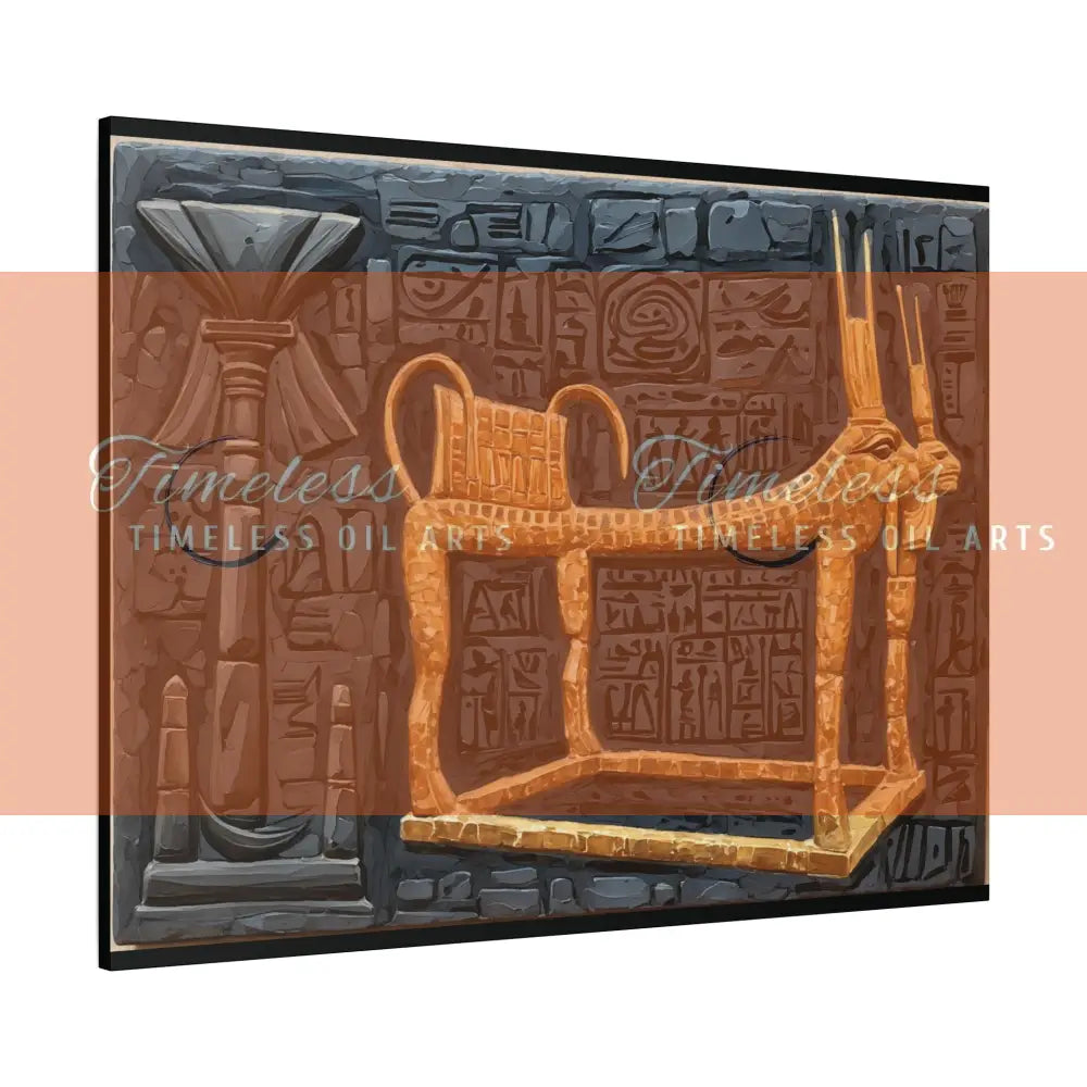 Canvas Print - Ancient Egyptian Pharaoh’s Chair Canvas