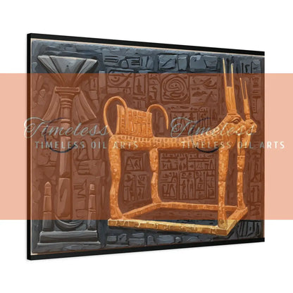 Canvas Print - Ancient Egyptian Pharaoh’s Chair 40’’ x 30’’ (Horizontal) / 1.25’’ Canvas