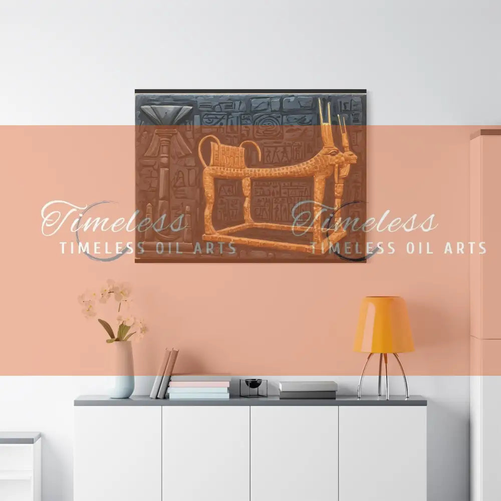 Canvas Print - Ancient Egyptian Pharaoh’s Chair 48’’ x 36’’ (Horizontal) / 1.25’’ Canvas