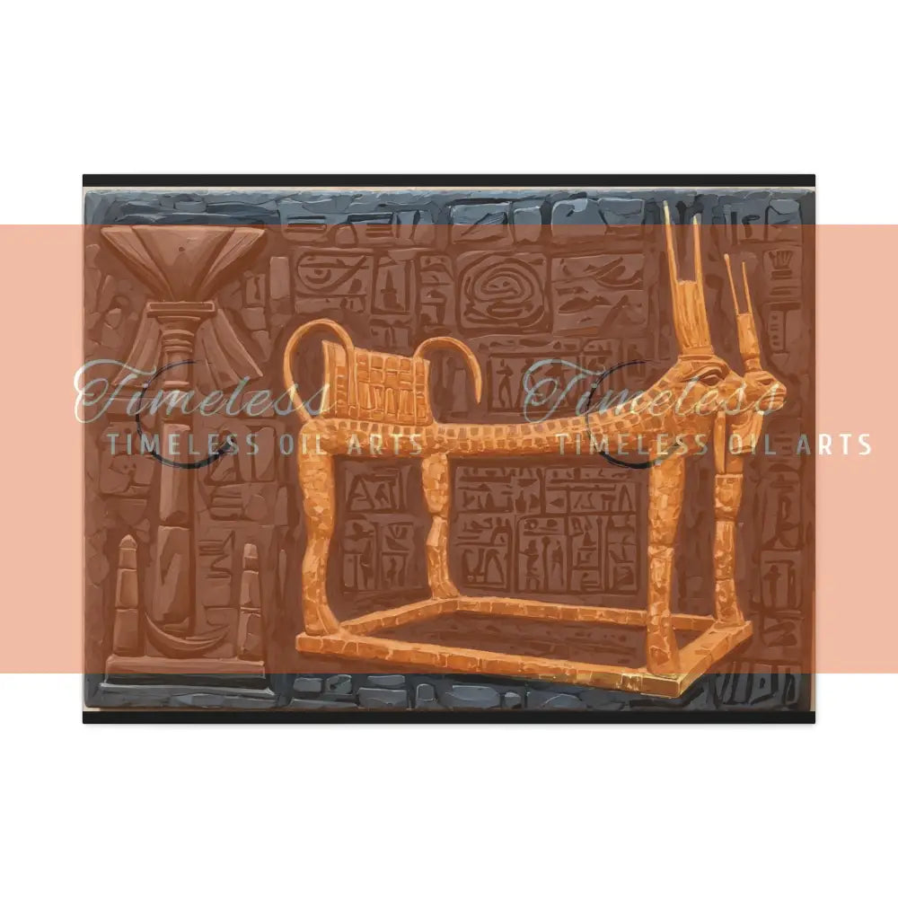 Canvas Print - Ancient Egyptian Pharaoh’s Chair Canvas