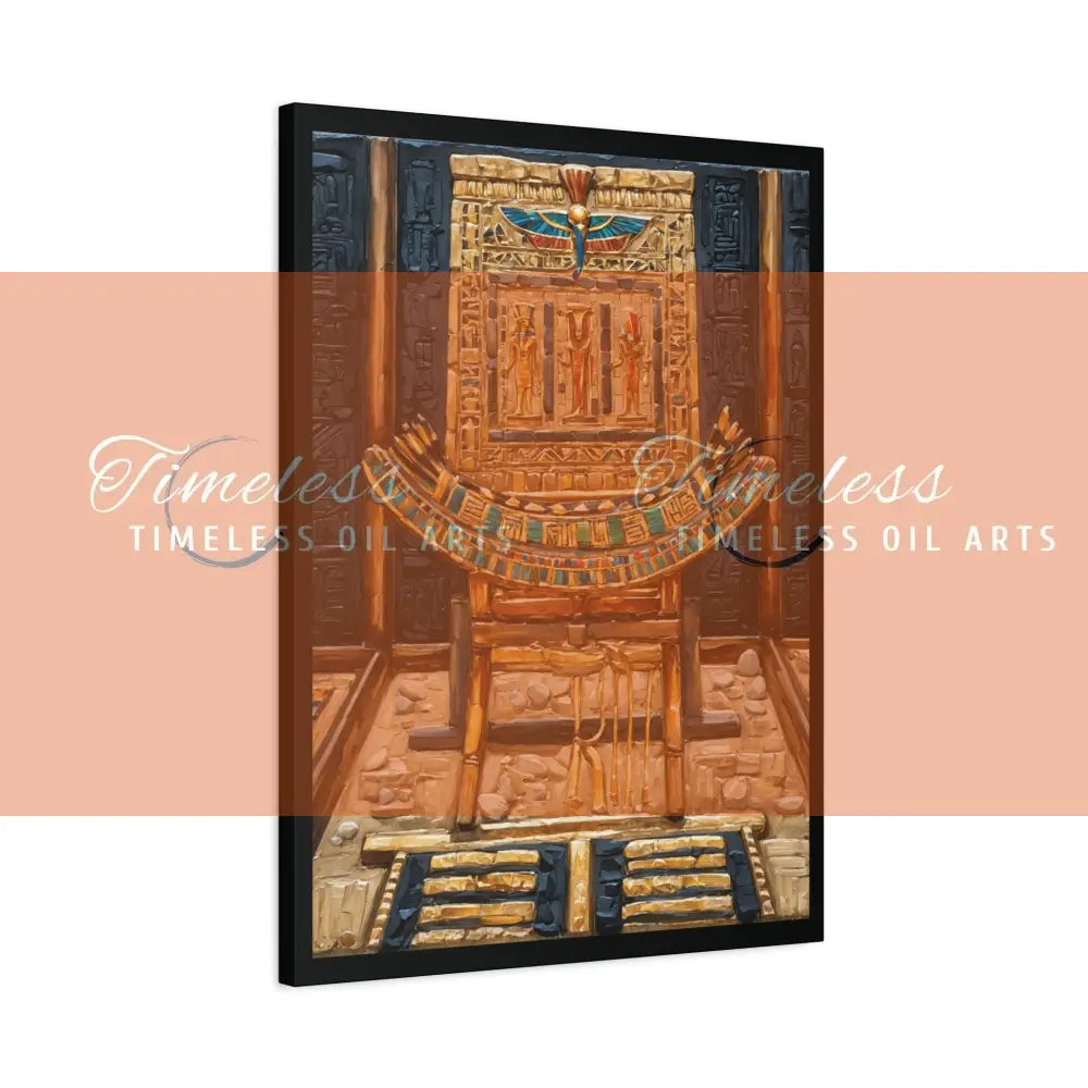 Canvas Print - Ancient Egyptian Pharaonic Chair Canvas