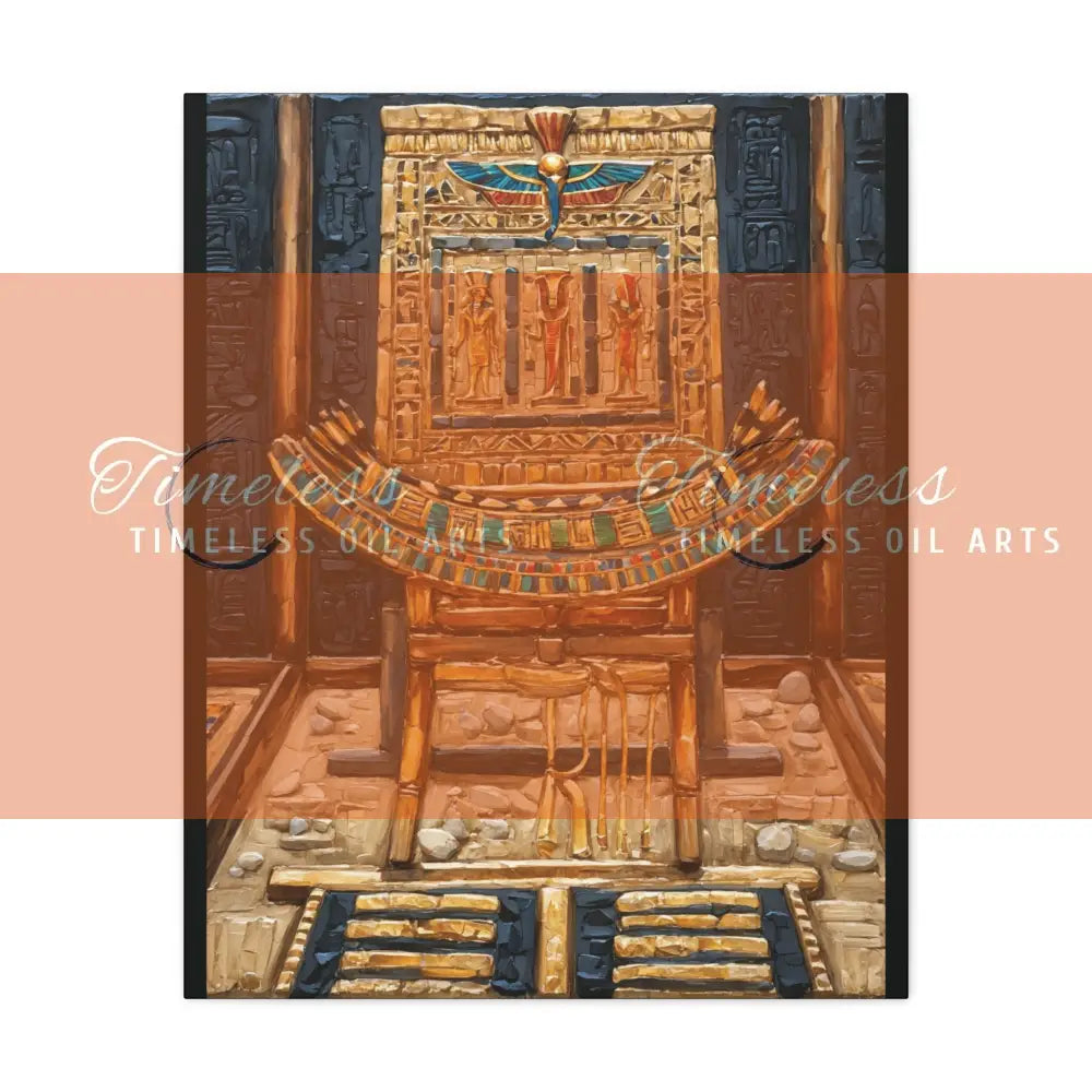 Canvas Print - Ancient Egyptian Pharaonic Chair Canvas