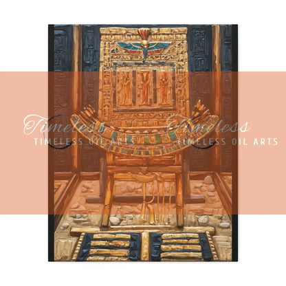 Canvas Print - Ancient Egyptian Pharaonic Chair Canvas