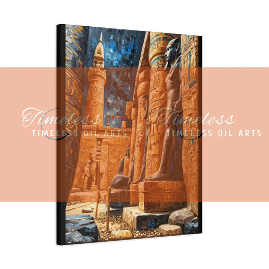 Canvas Print - Ancient Egyptian Temples 24’’ x 30’’ (Vertical) / 1.25’’ Canvas