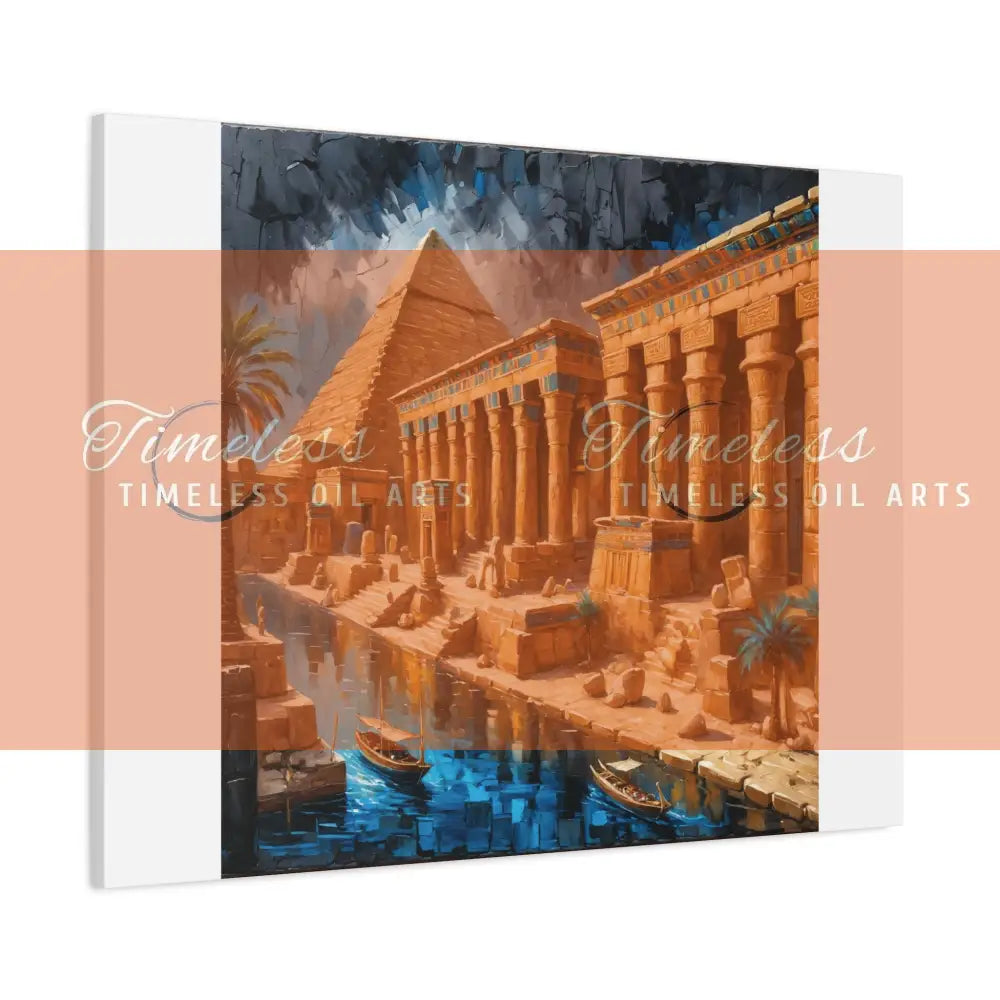 Canvas Print - Ancient Egyptian Temples 40’’ x 30’’ (Horizontal) / 1.25’’ Canvas