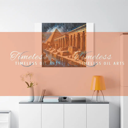 Canvas Print - Ancient Egyptian Temples 48’’ x 36’’ (Horizontal) / 1.25’’ Canvas