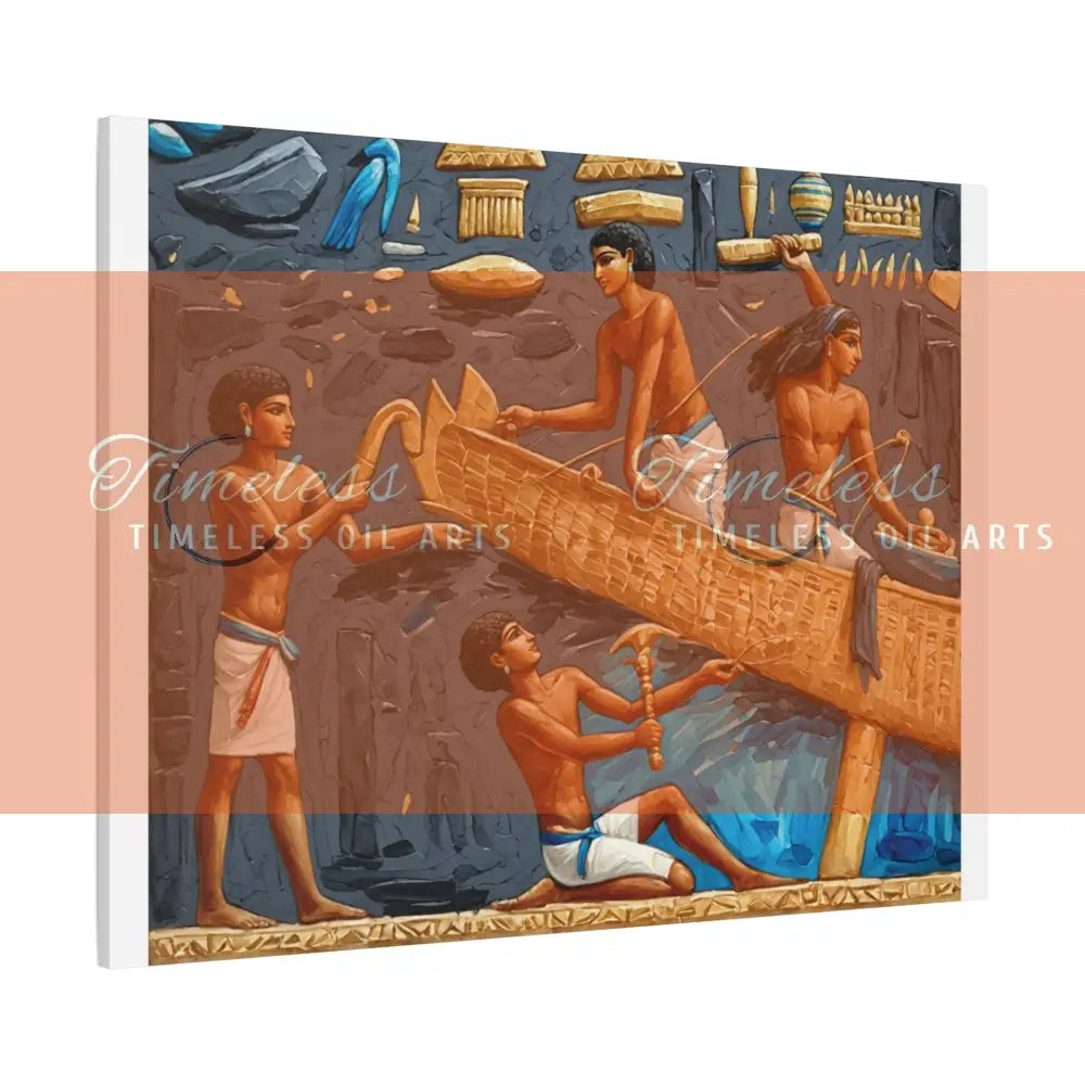 Canvas Print - Boats and dreams of the Nile Egypt Canvas