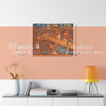 Canvas Print - Boats and dreams of the Nile Egypt Canvas