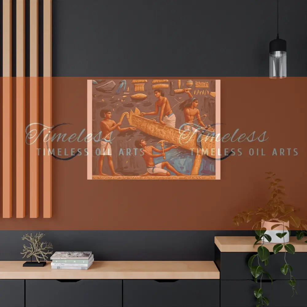 Canvas Print - Boats and dreams of the Nile Egypt Canvas