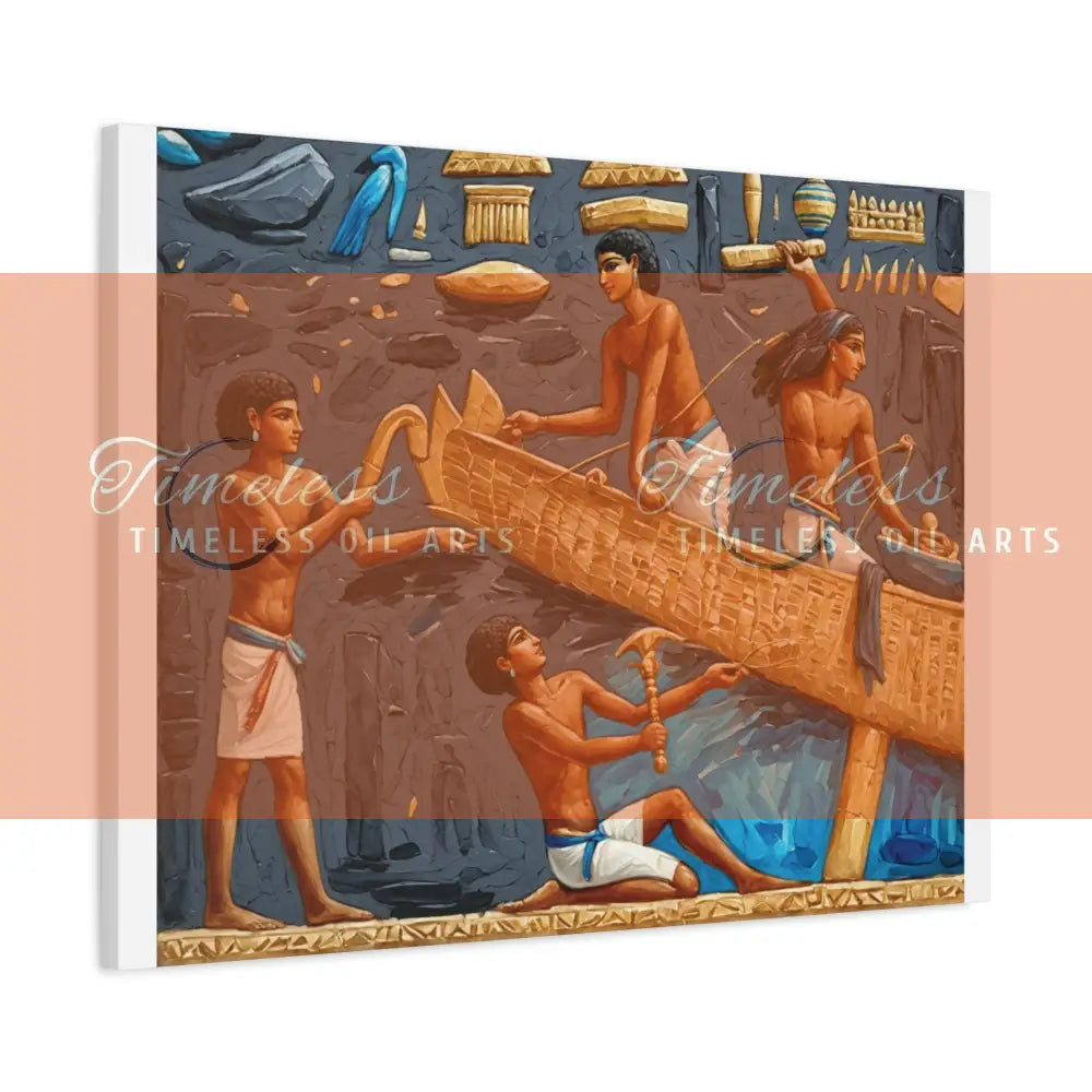 Canvas Print - Boats and dreams of the Nile Egypt Canvas