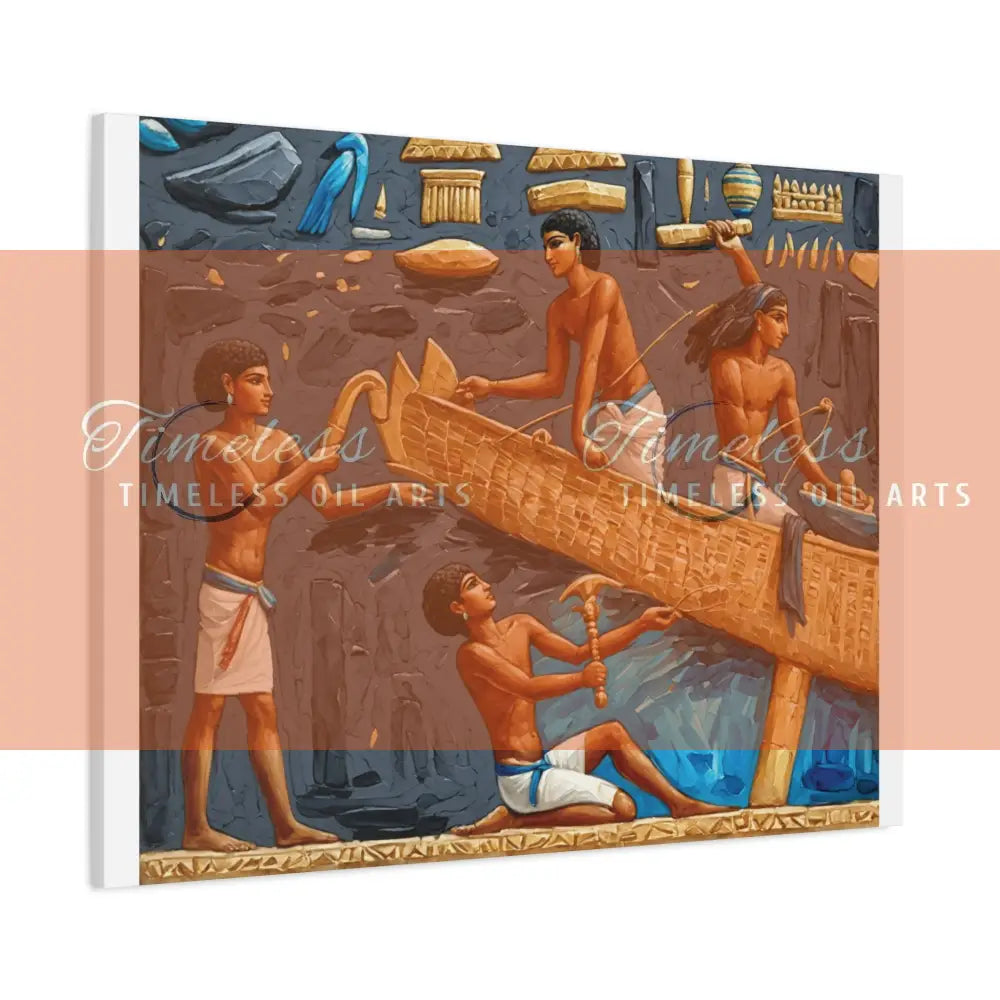 Canvas Print - Boats and dreams of the Nile Egypt Canvas