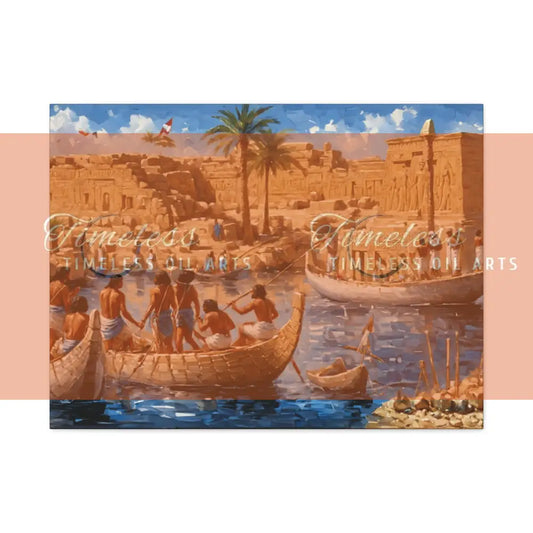 Canvas Print - Dreams of the Nile Egypt 32’’ x 24’’ (Horizontal) / 1.25’’ Canvas