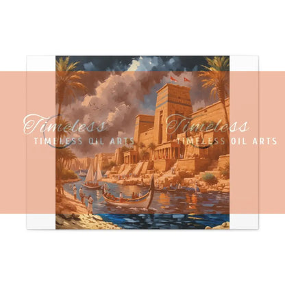 Canvas Print - Dreams of the Temples and Nile of Egypt 32’’ x 24’’ (Horizontal) / 1.25’’ Canvas