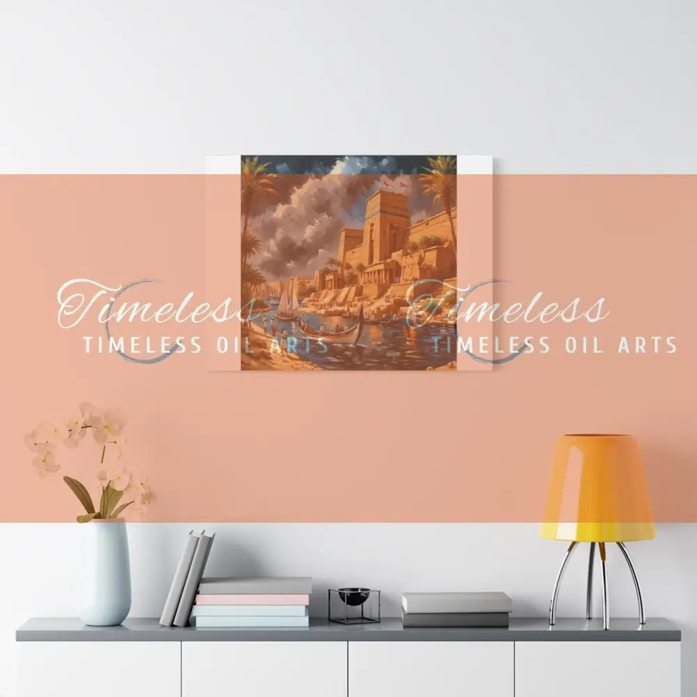 Canvas Print - Dreams of the Temples and Nile of Egypt Canvas