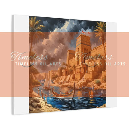 Canvas Print - Dreams of the Temples and Nile of Egypt Canvas