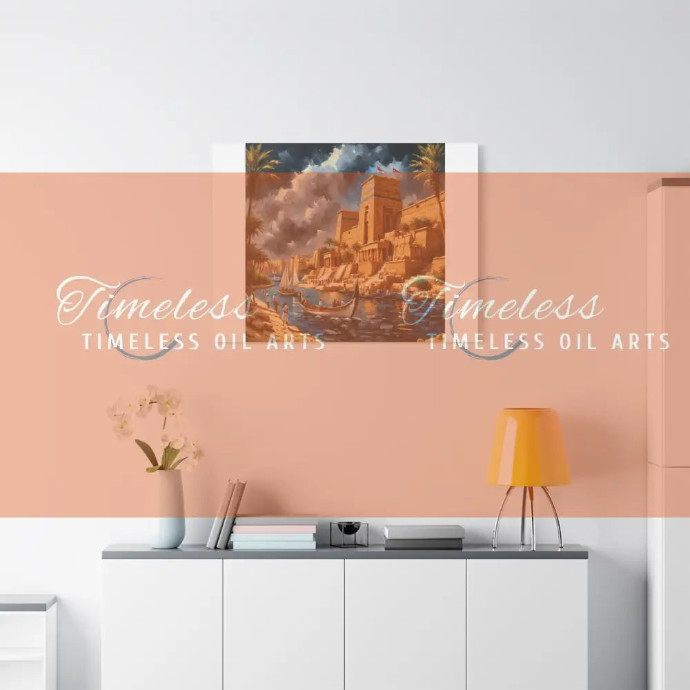 Canvas Print - Dreams of the Temples and Nile of Egypt 40’’ x 30’’ (Horizontal) / 1.25’’ Canvas