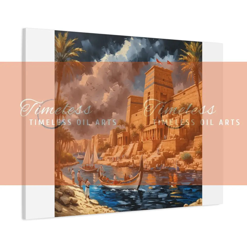 Canvas Print - Dreams of the Temples and Nile of Egypt Canvas