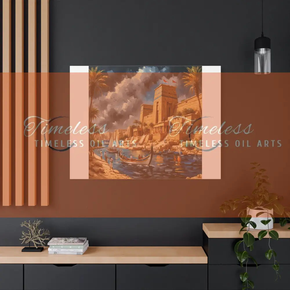 Canvas Print - Dreams of the Temples and Nile of Egypt Canvas