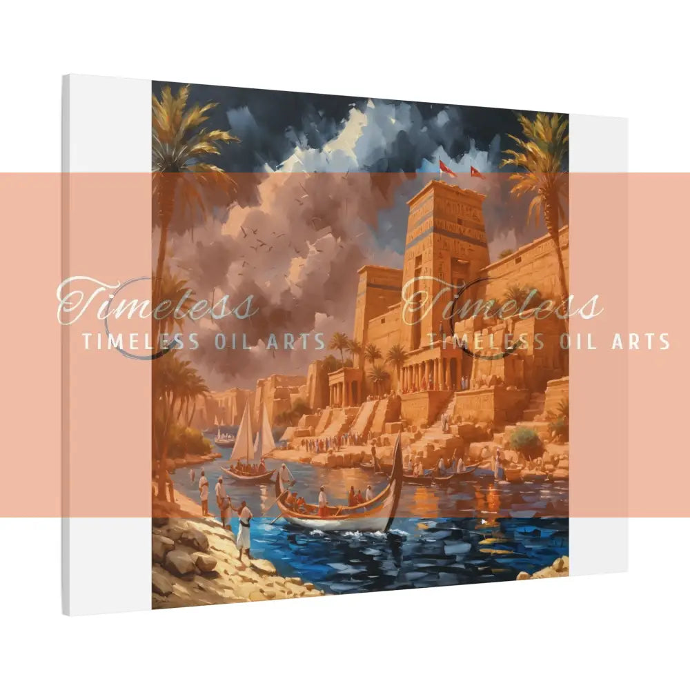 Canvas Print - Dreams of the Temples and Nile of Egypt Canvas