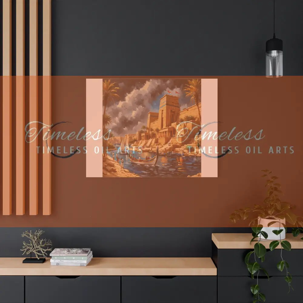 Canvas Print - Dreams of the Temples and Nile of Egypt Canvas