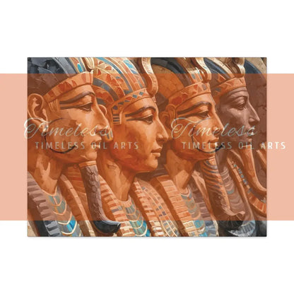 Canvas Print - Kings of Ancient Egypt 32’’ x 24’’ (Horizontal) / 1.25’’ Canvas