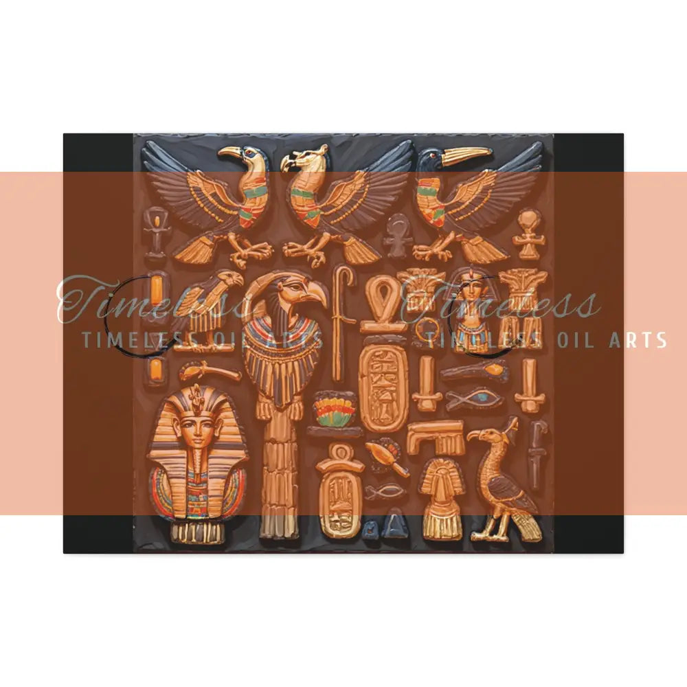 Canvas Print - Mural of the Life of the Pharaohs Canvas