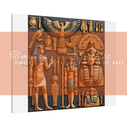 Canvas Print - Mural of the Life of the Pharaohs Canvas