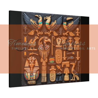 Canvas Print - Mural of the Life of the Pharaohs Canvas