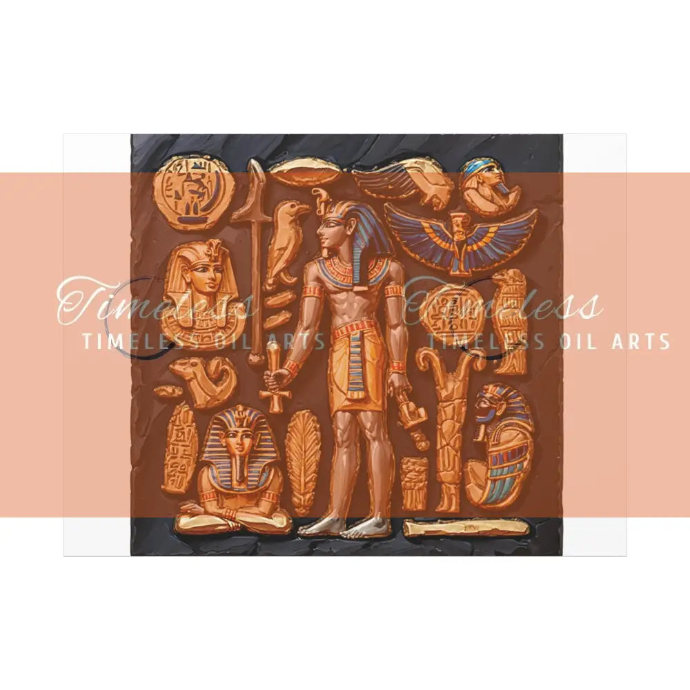 Canvas Print - Mural of the Life of the Pharaohs Canvas