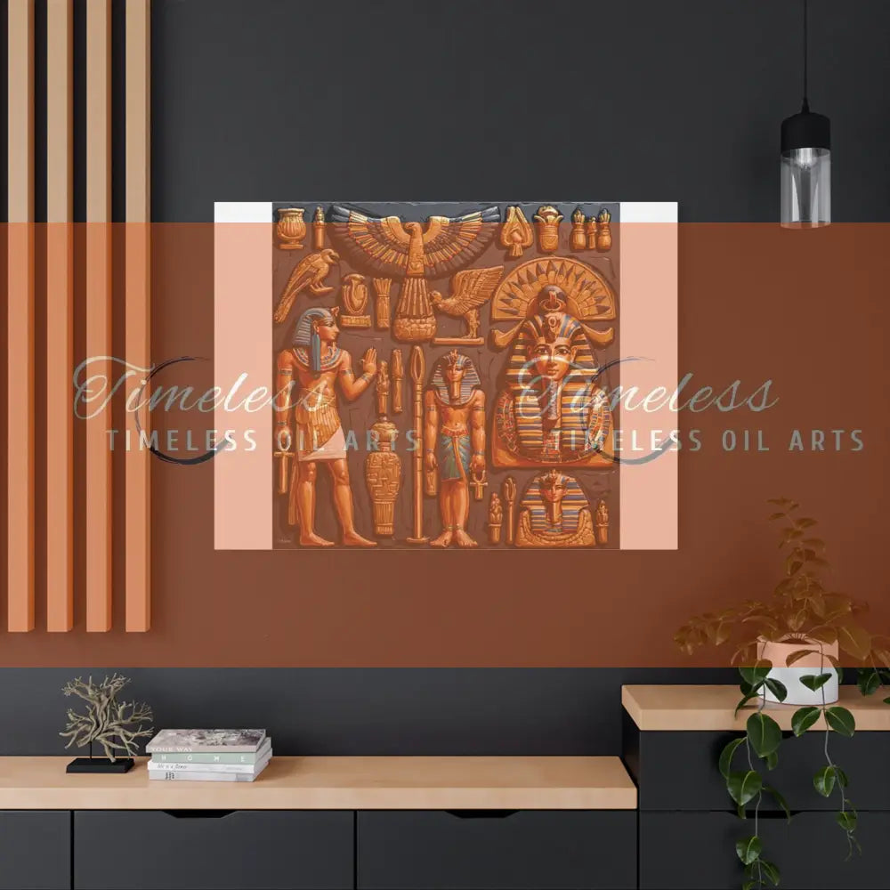 Canvas Print - Mural of the Life of the Pharaohs Canvas