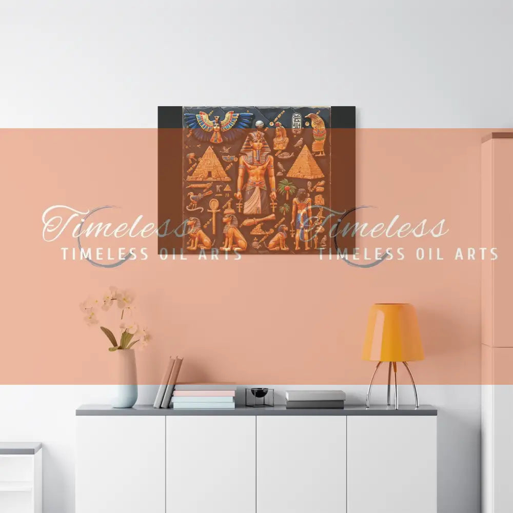 Canvas Print - Mural of the Life of the Pharaohs Canvas