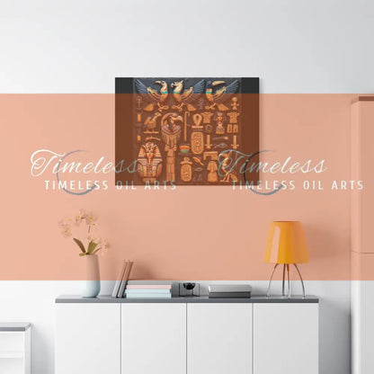 Canvas Print - Mural of the Life of the Pharaohs Canvas