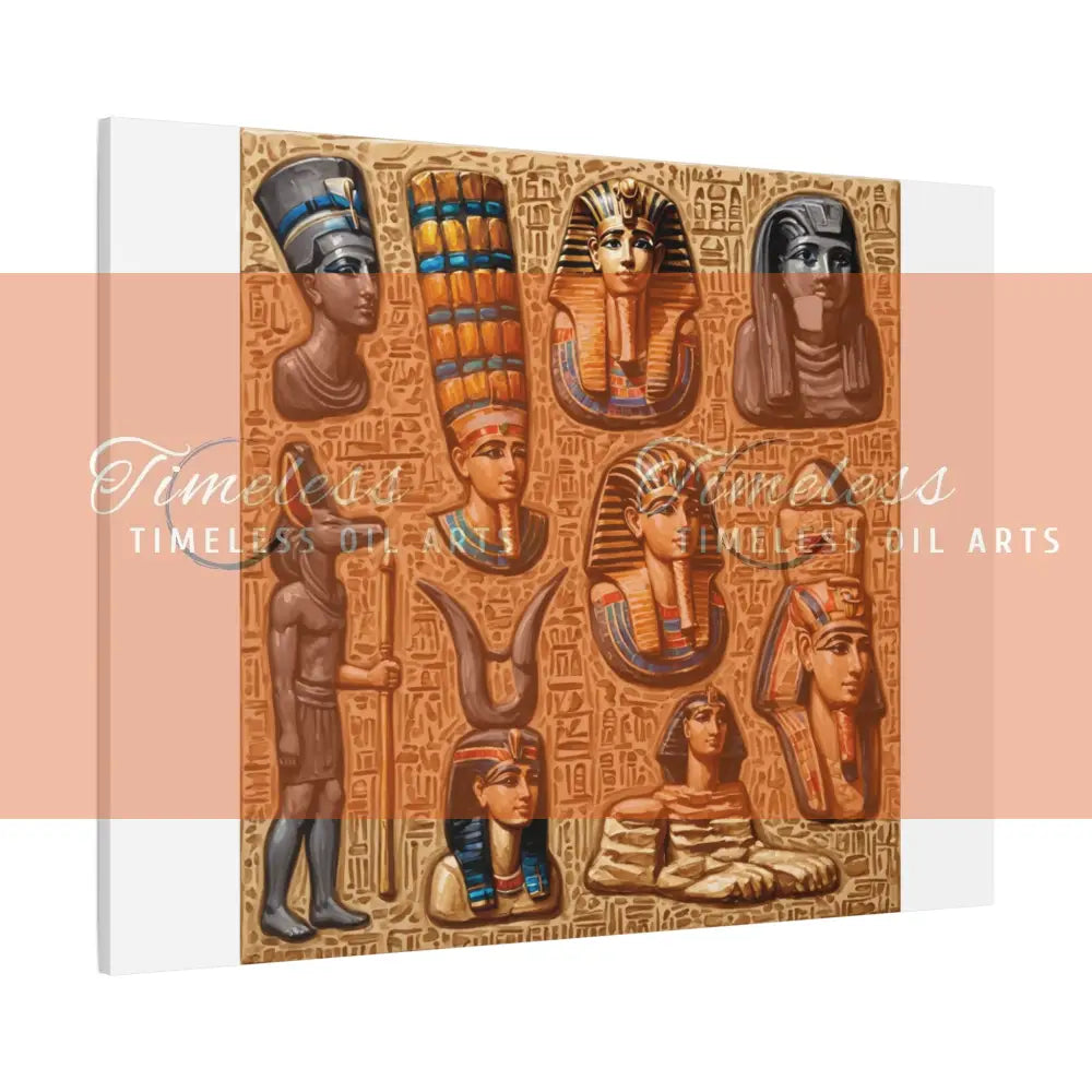 Canvas Print - Mural of the Life of the Pharaohs Canvas