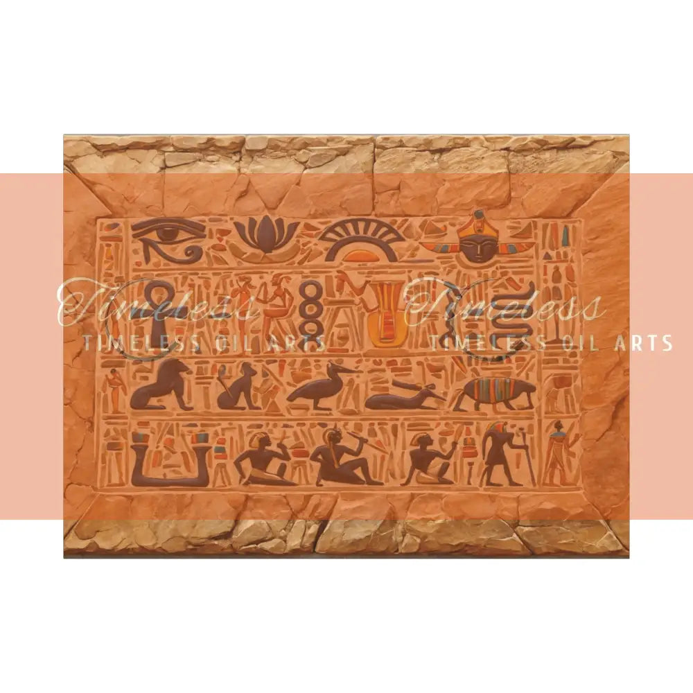 Canvas Print - Mural of the Life of the Pharaohs Canvas