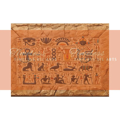 Canvas Print - Mural of the Life of the Pharaohs Canvas