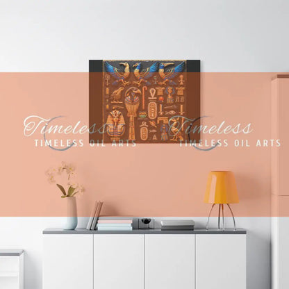 Canvas Print - Mural of the Life of the Pharaohs Canvas