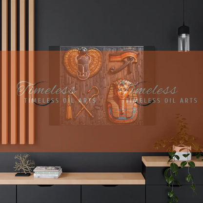 Canvas Print - Mural of the Life of the Pharaohs Canvas