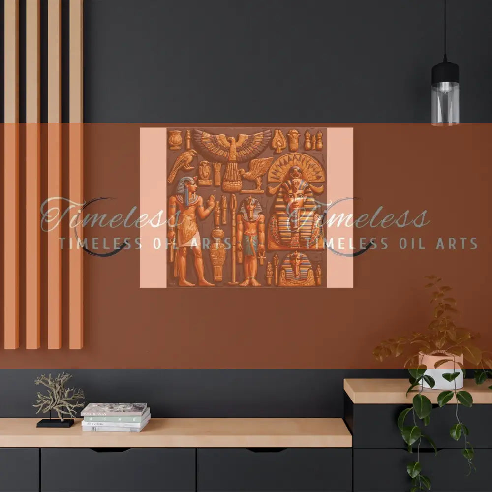 Canvas Print - Mural of the Life of the Pharaohs Canvas