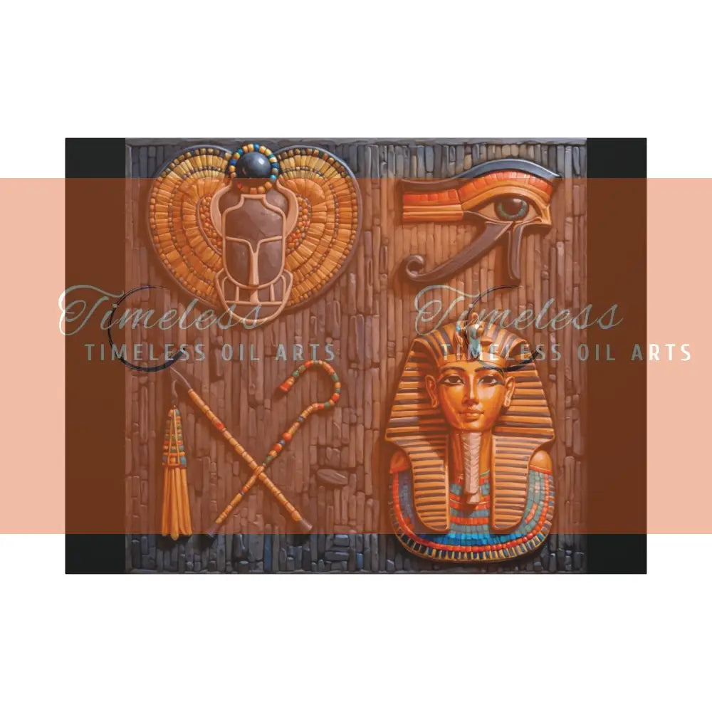 Canvas Print - Mural of the Life of the Pharaohs Canvas