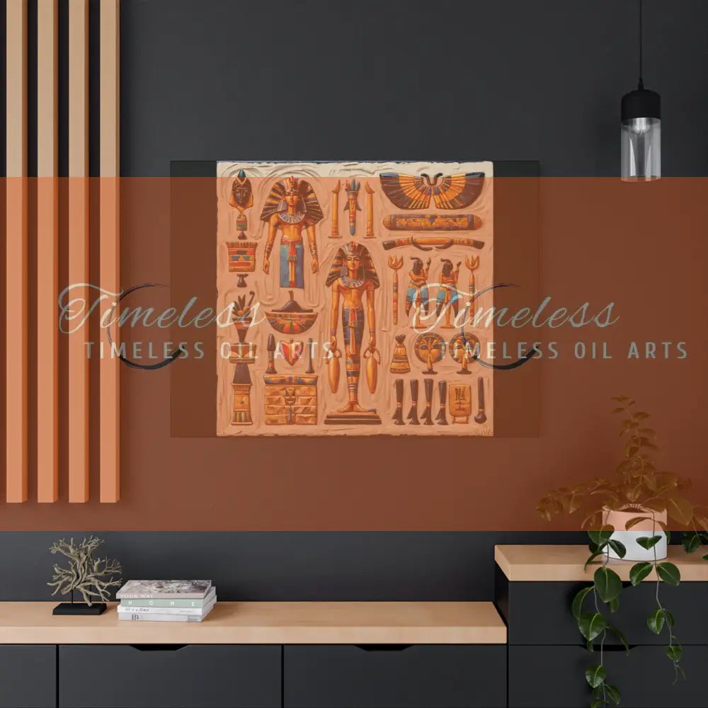 Canvas Print - Mural of the Life of the Pharaohs Canvas