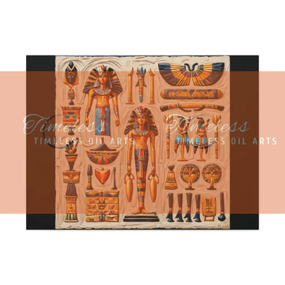 Canvas Print - Mural of the Life of the Pharaohs Canvas