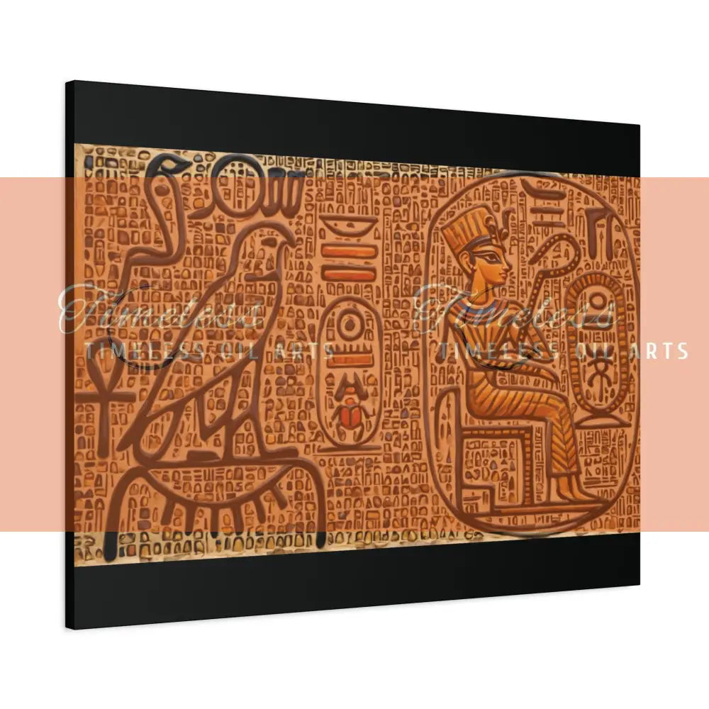 Canvas Print - Mural of the Life of the Pharaohs 40’’ x 30’’ (Horizontal) / 1.25’’ Canvas