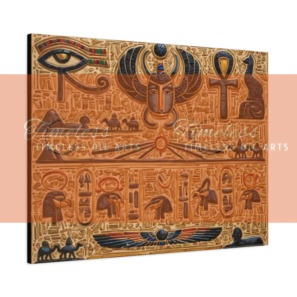 Canvas Print - Mural of the Life of the Pharaohs 40’’ x 30’’ (Horizontal) / 1.25’’ Canvas