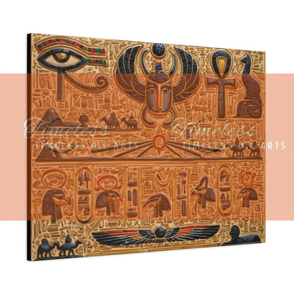 Canvas Print - Mural of the Life of the Pharaohs 40’’ x 30’’ (Horizontal) / 1.25’’ Canvas