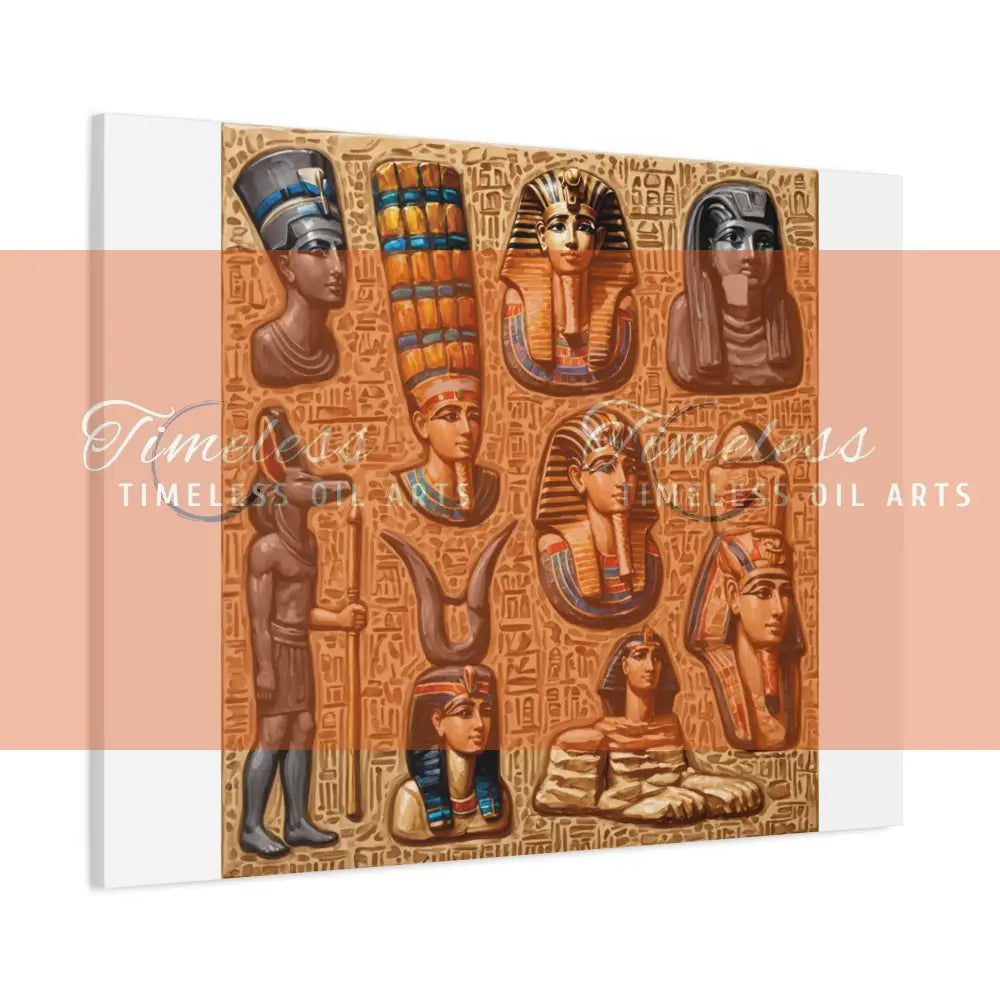 Canvas Print - Mural of the Life of the Pharaohs 40’’ x 30’’ (Horizontal) / 1.25’’ Canvas