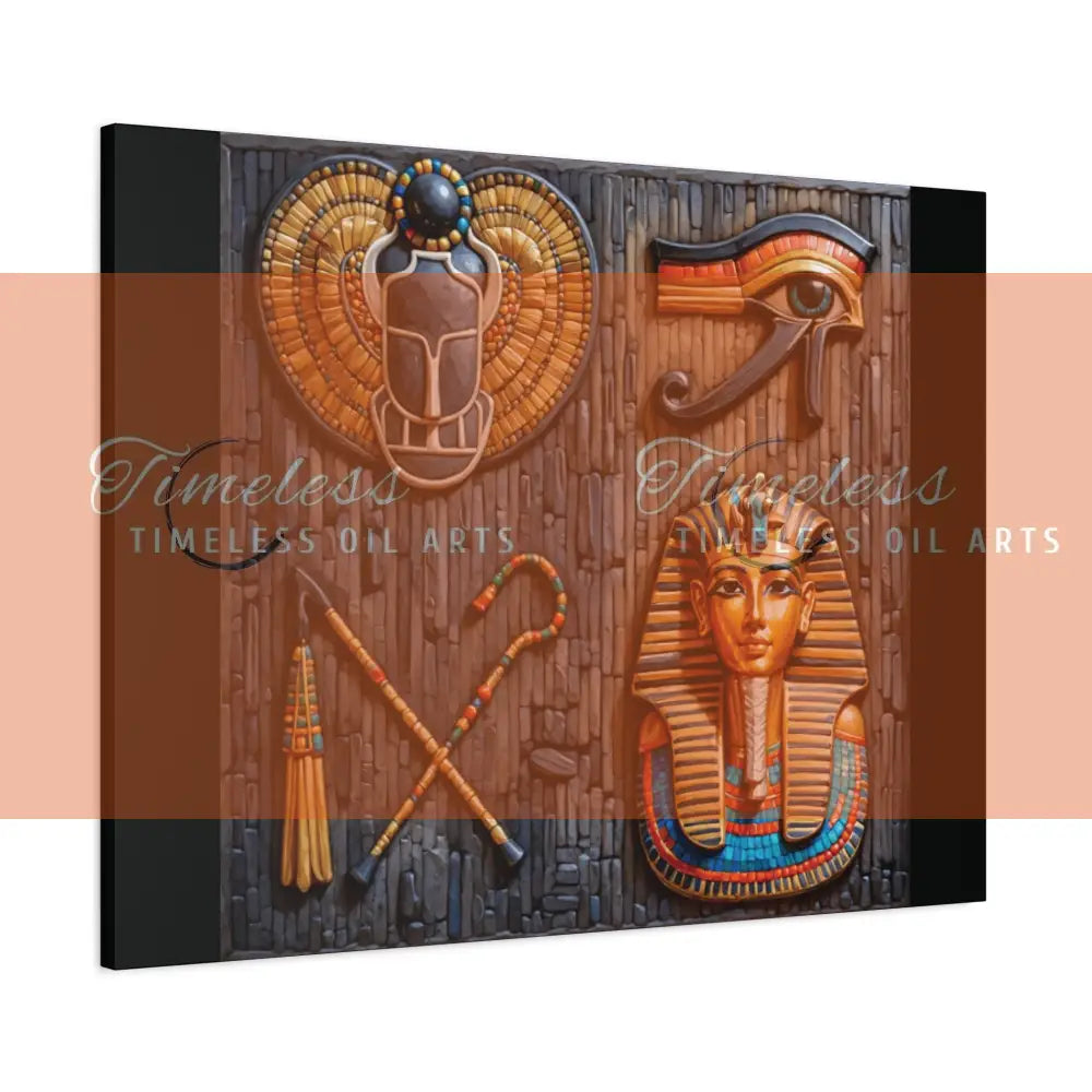 Canvas Print - Mural of the Life of the Pharaohs 40’’ x 30’’ (Horizontal) / 1.25’’ Canvas